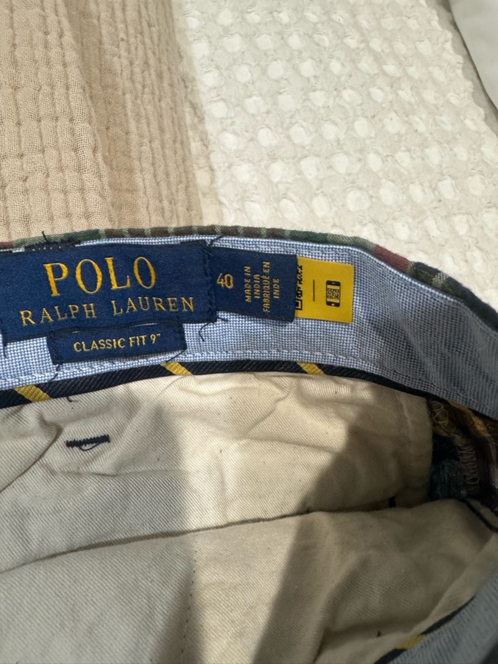 Ralph Lauren Multicolor Plaid Patchwork Cotton Shorts - Picture 4 of 4